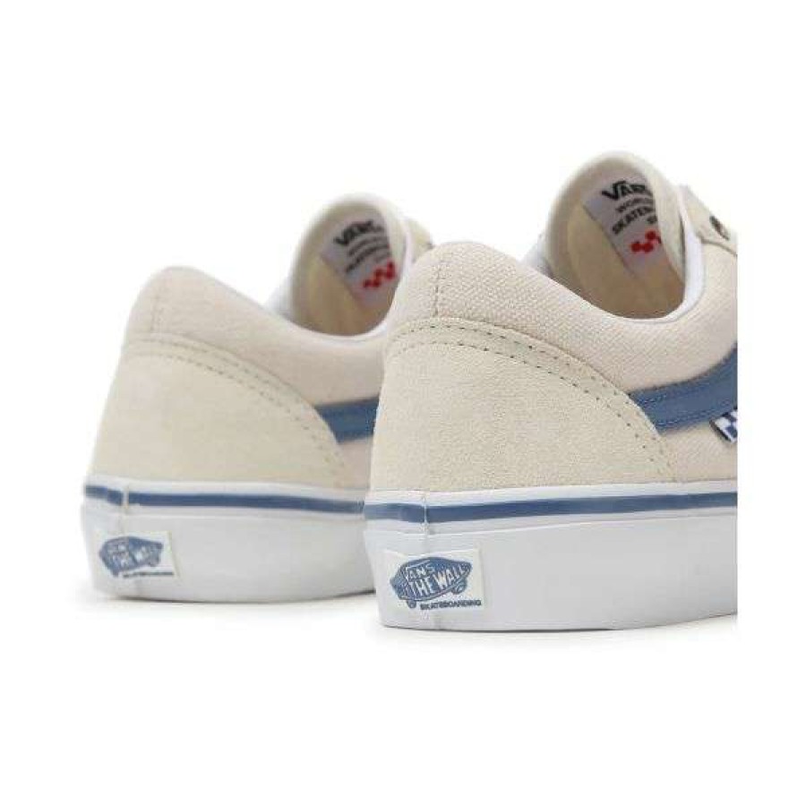 Shoes * | Discount Vans. Skate Old Skool. Raw Canvas/Classic White/Blue.