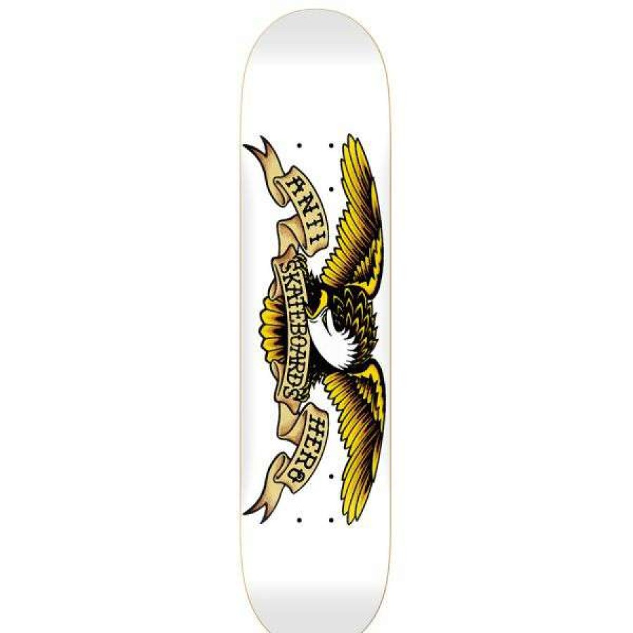 Skateboards * | Discount Store Anti-Hero. Classic Eagle Deck. 8.75. White.