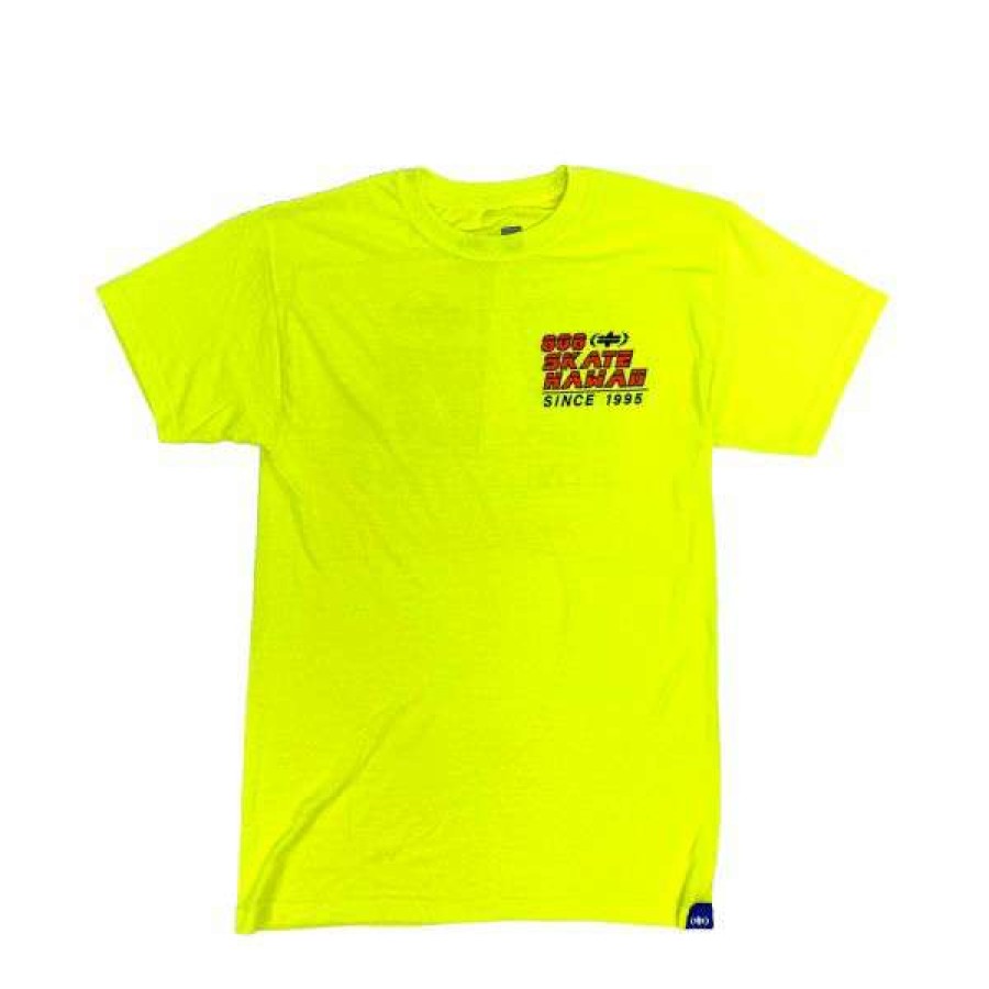 Clothing * | New Arrivals 808 Skate. Safety T-Shirt. Bright Yellow.