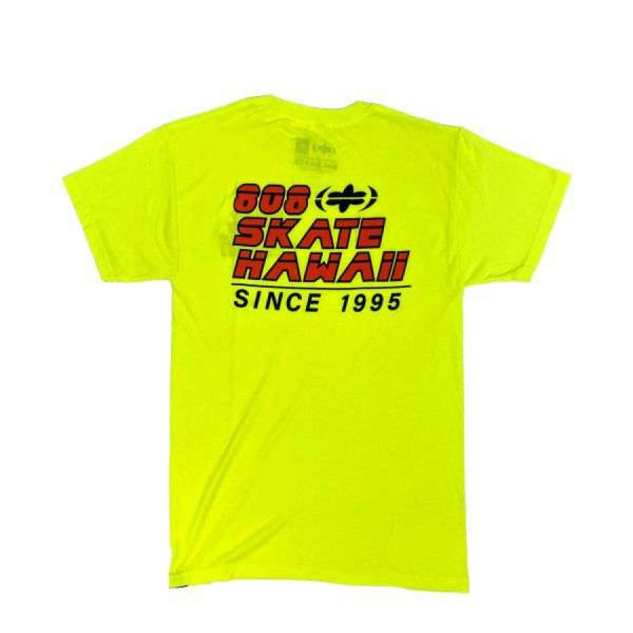 Clothing * | New Arrivals 808 Skate. Safety T-Shirt. Bright Yellow.