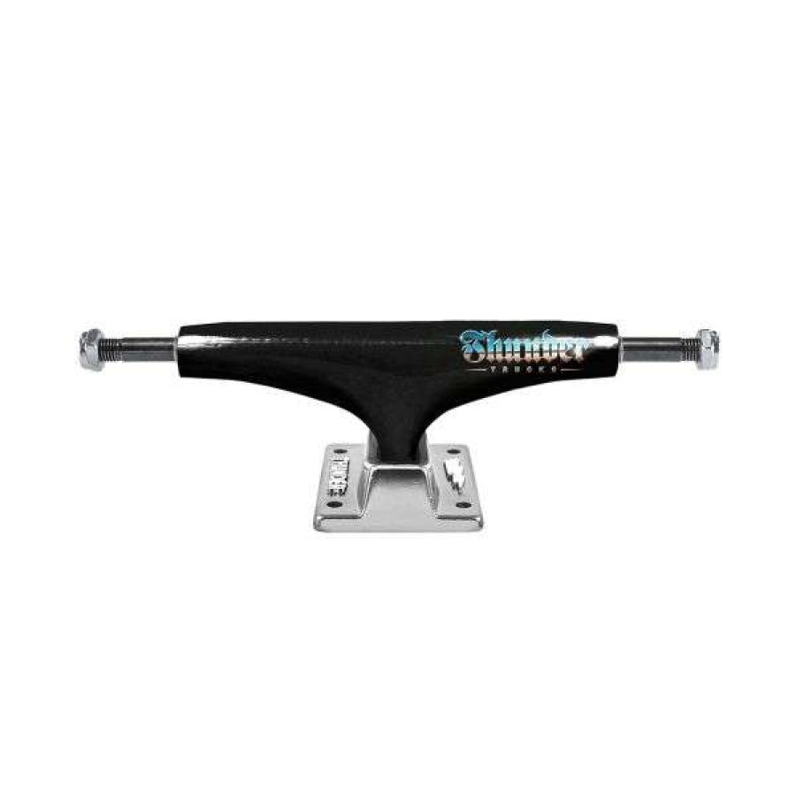 Skateboards * | Best Price Thunder. Light Chrome Black Polish Truck.