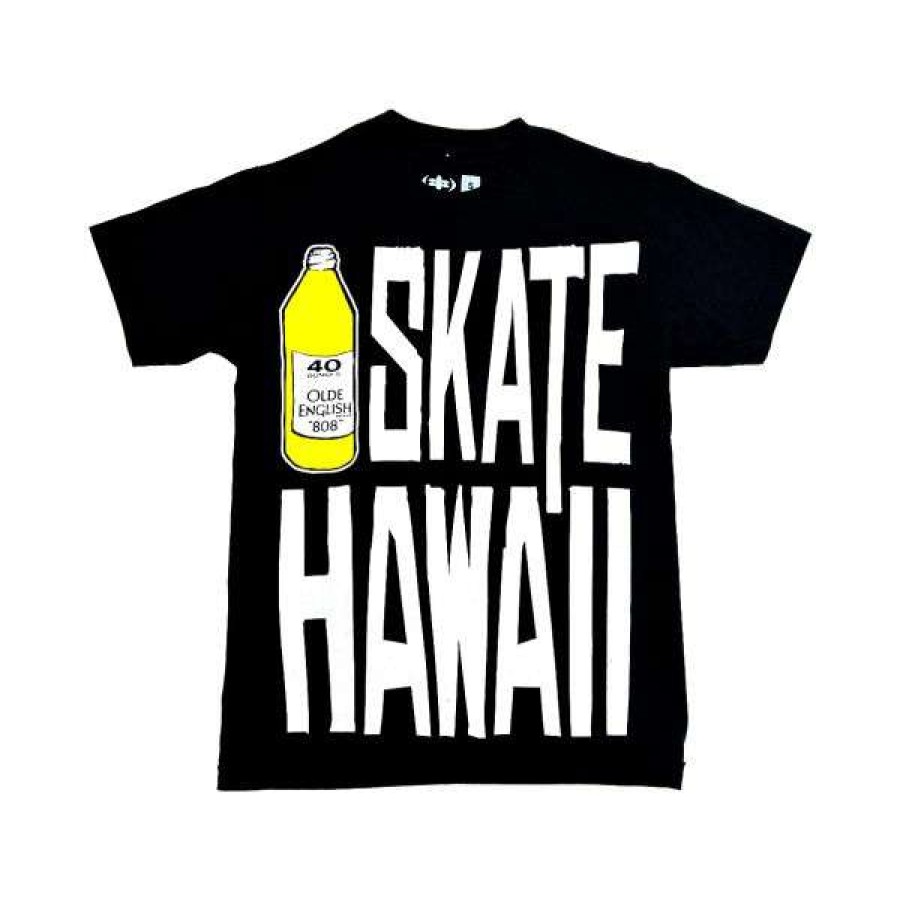 Clothing * | Clearance 808 Skate. 40 Oz T-Shirt. Black.