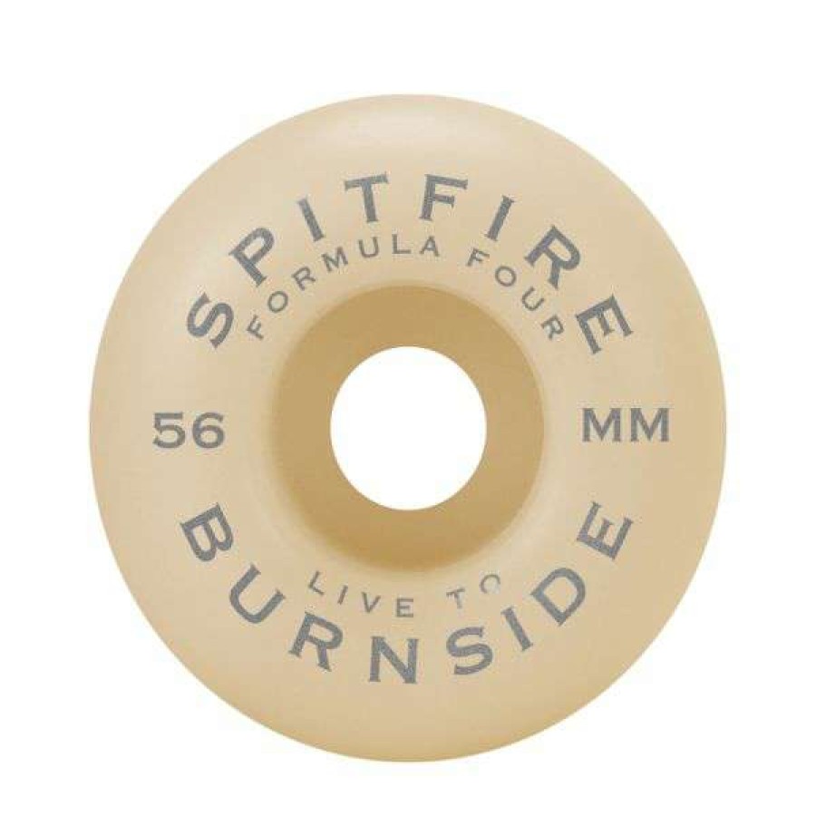 Skateboards * | Clearance Spitfire. F4 99 Live To Burnside Classic Shape 58Mm Team Wheels. Natural.