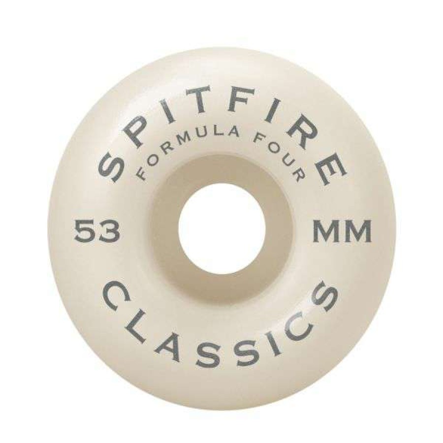 Skateboards * | New Threads Spitfire. F4 99 Classic Shape 53Mm Wheels. Natural/Orange Swirl.