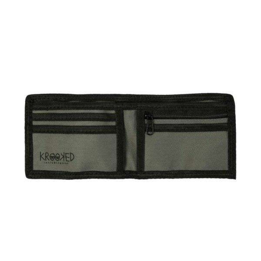 Accessories * | Best Price Krooked. Arketype Wallet. Charcoal.