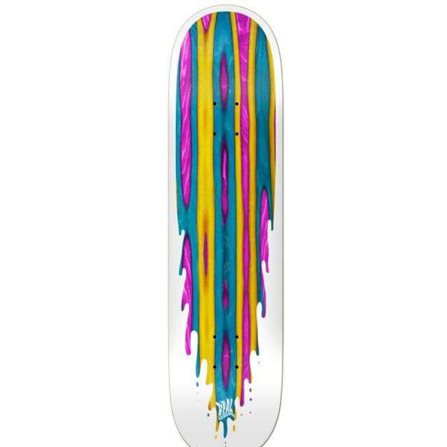 Skateboards * | Official Real. Spectrum Distortion Team Deck 8.25 X 32 14.38 Wb. White/Multi.