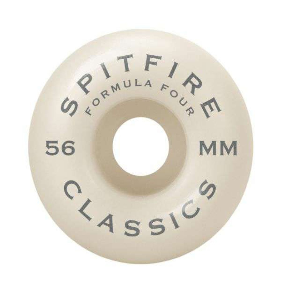 Skateboards * | Best Price Spitfire. F4 99 Classic Shape 56Mm Wheels. Natural/Blue Swirl.