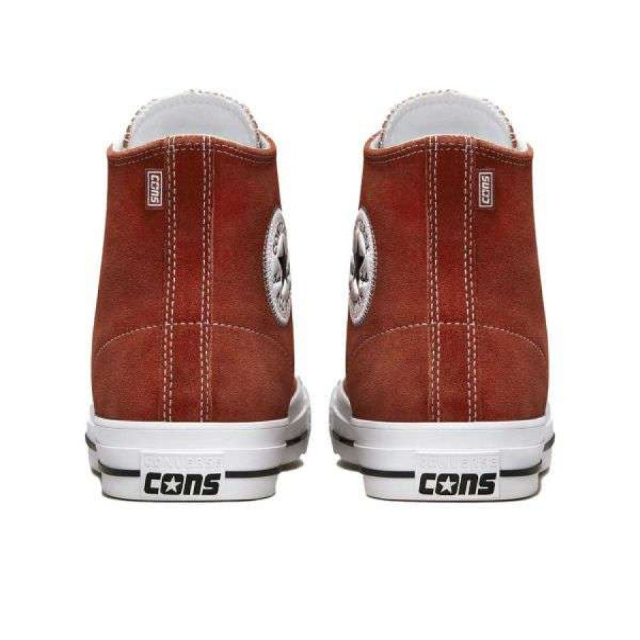 Shoes * | Discount Store Converse Cons. Chuck Taylor All Star Pro Hi. Dark Terracotta/Black/White.