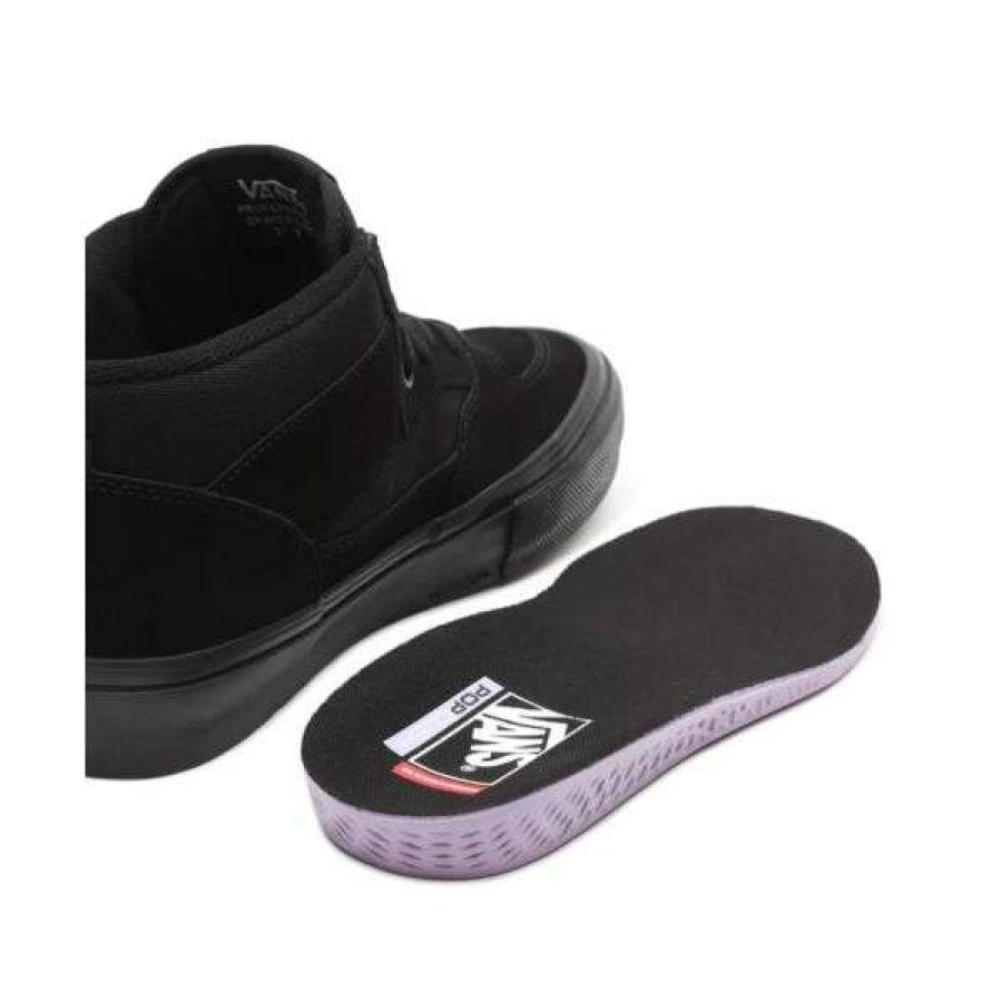 Shoes * | Special Vans. Skate Half-Cab. Black/Black.