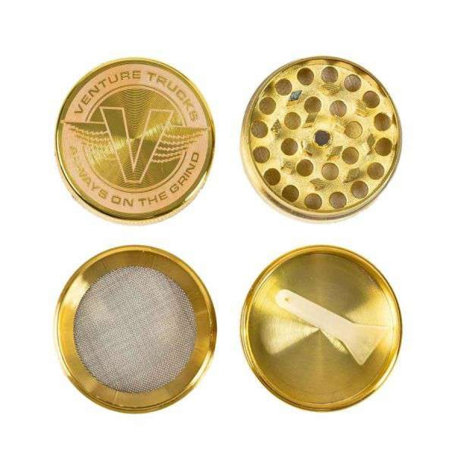 Accessories * | Special Venture. Wings Herb Grinder. Gold.