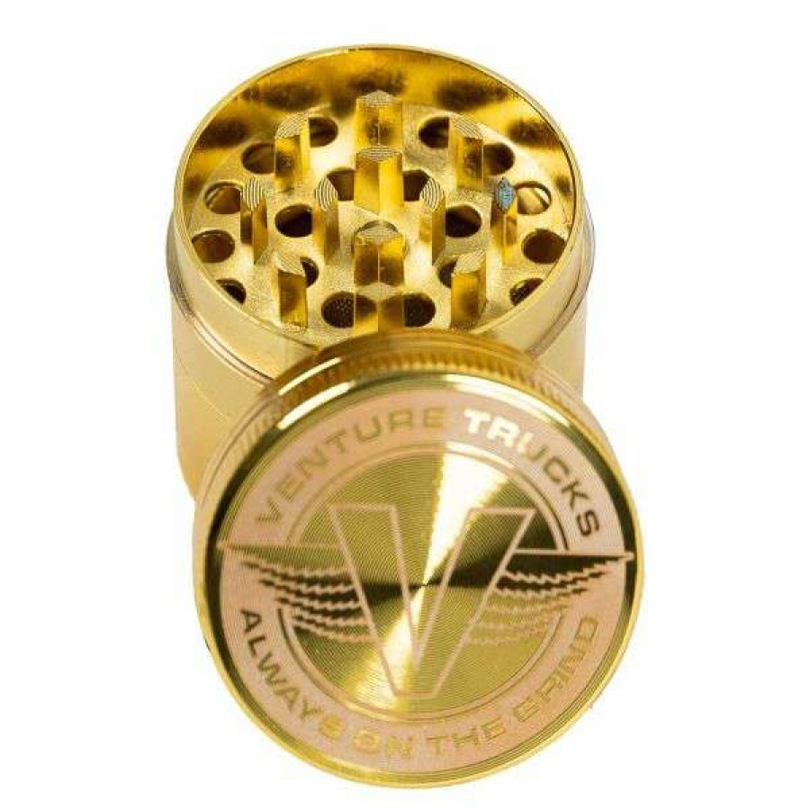 Accessories * | Special Venture. Wings Herb Grinder. Gold.