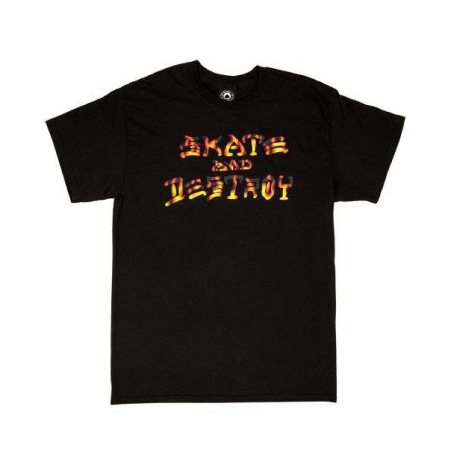 Clothing * | Bestsellers Thrasher.Bbq Sad Tee. Black.