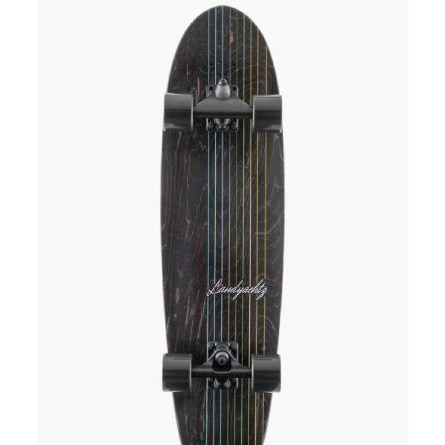 Skateboards * | Top Selling Landyachtz. Butter Black Lines Surf Skate. 31.2 In.