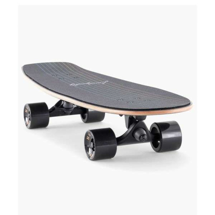 Skateboards * | Top Selling Landyachtz. Butter Black Lines Surf Skate. 31.2 In.