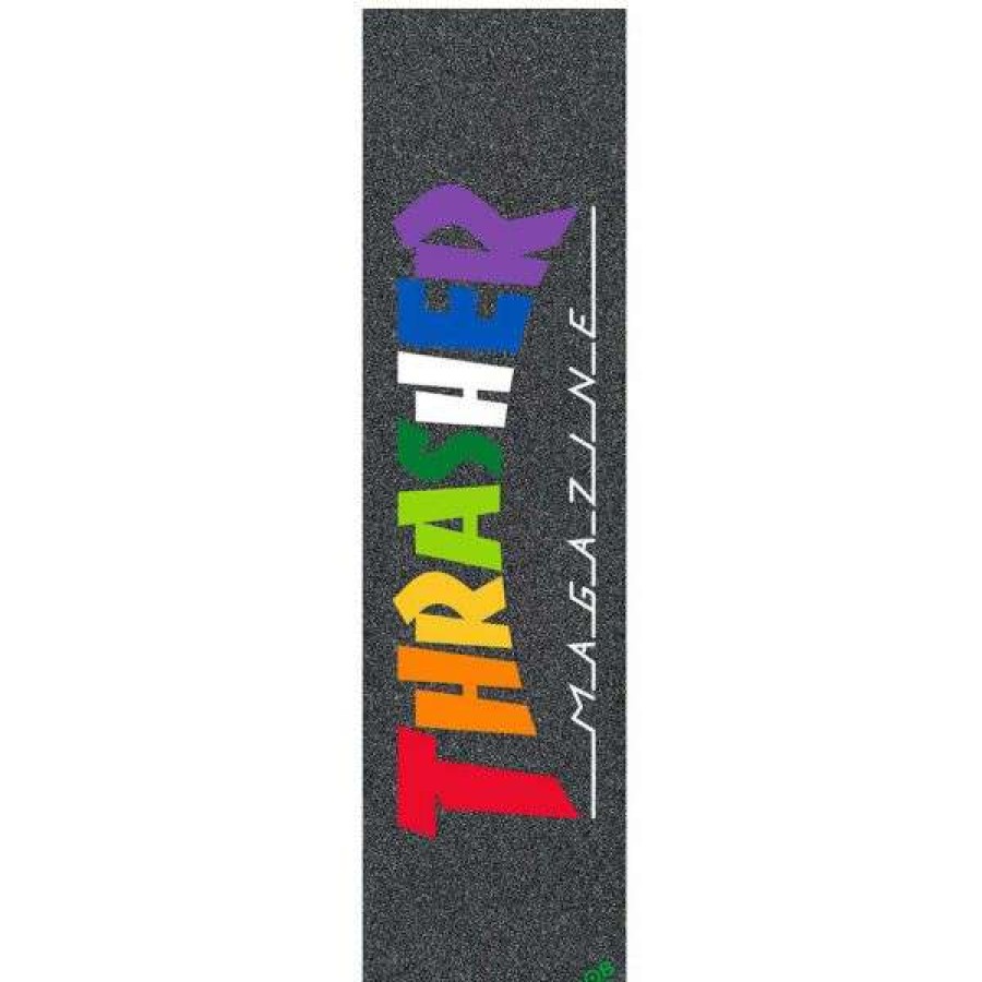 Skateboards * | Best Price Mob. Thrasher Rainbow Grip Tape Sheet. 9.0 In X 33 In.