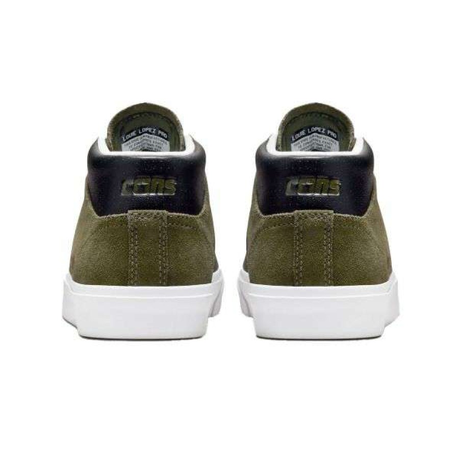 Shoes * | New Threads Converse Cons. Louie Lopez Pro Mid. Olive/Chocolate.