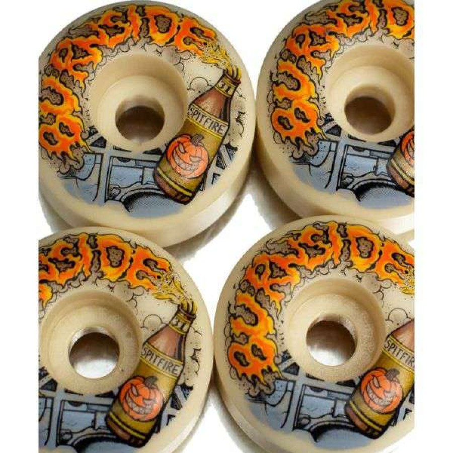 Skateboards * | Special Spitfire. F4 99 Live To Burnside Classic Shape 56Mm Team Wheels. Natural.