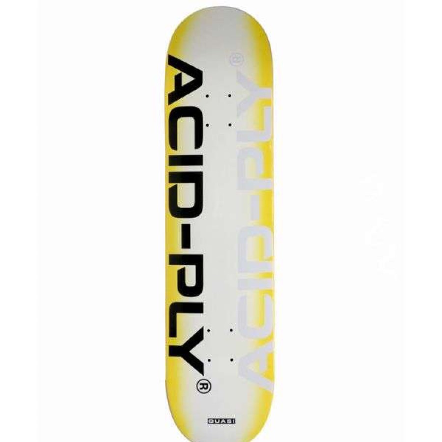 Skateboards * | Classical Quasi. Technology 1 Deck 8.0. White/Yellow.