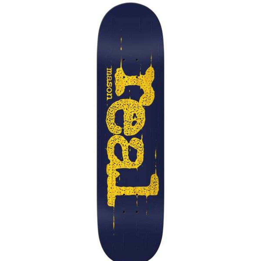 Skateboards * | Bestsellers Real. Mason Silva Bold Pro Deck 8.06. Navy/Yellow.