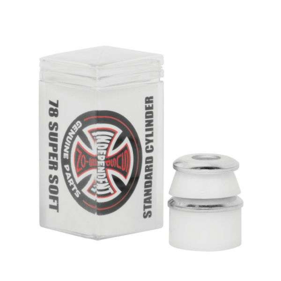 Skateboards * | Best Sale Independent. Cylinder Bushings. 78A Super Soft. White.