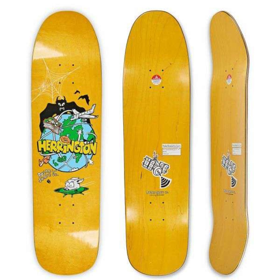 Skateboards * | Tendy Style Polar. Aaron Herrington Plant Herrington 1991 Jr. Pro Deck. White.