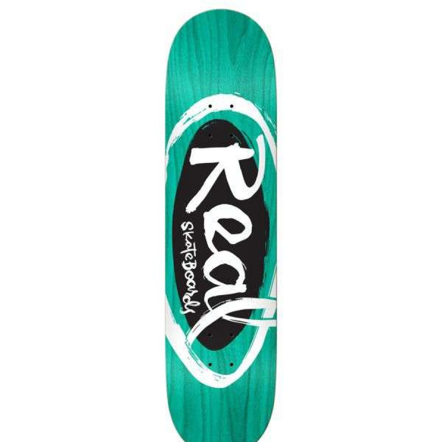 Skateboards * | Discount Store Real. Team Oval By Natas Deck 8.5. Assorted Color Veneers.