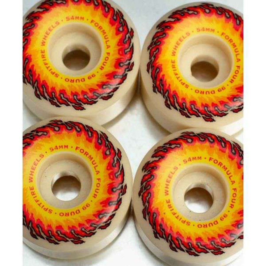 Skateboards * | Tendy Style Spitfire. F4 99 Og Fireball Conical Shape Team Wheels. Natural.