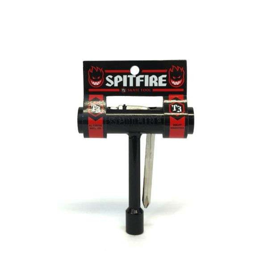 Skateboards * | High Quality Spitfire. Metal T Tool. Black.