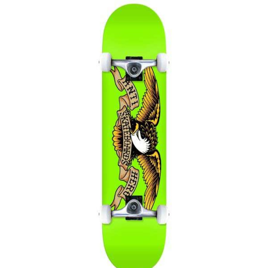 Skateboards * | Clearance Anti-Hero. Classic Eagle Complete. 8.0. Lime Green.