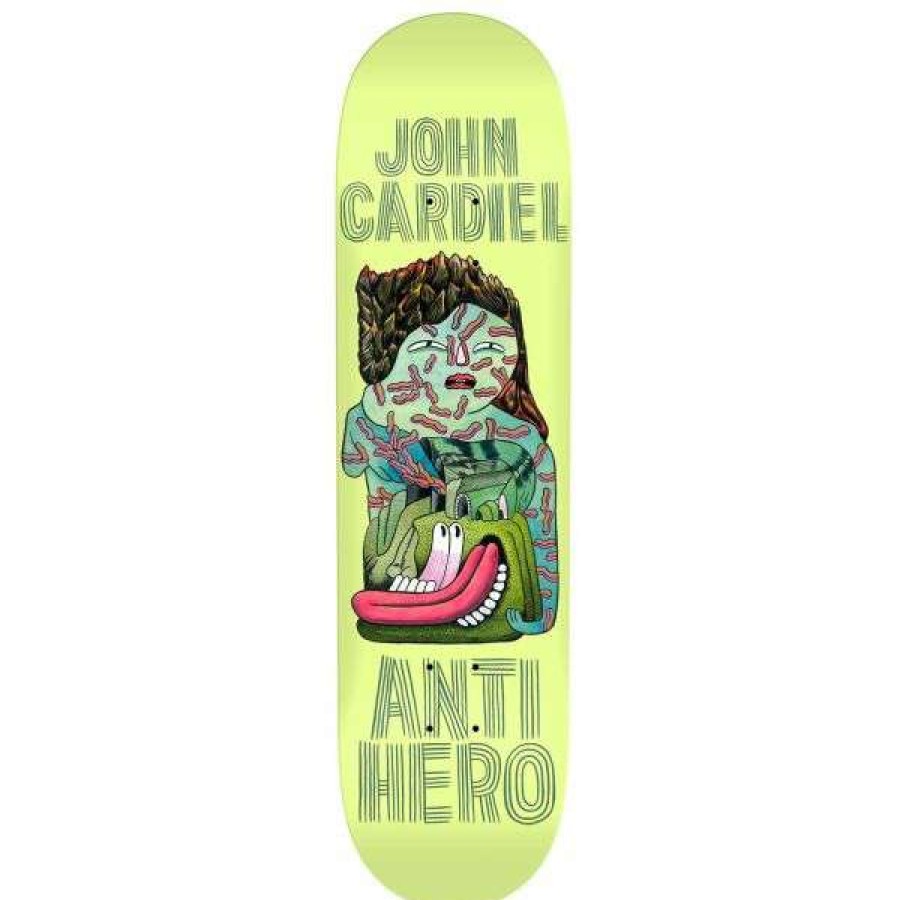 Skateboards * | High Quality Anti-Hero. Cardiel Hug Pavement Pro Deck 8.62 X 32.3. Lime Green.